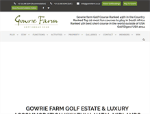 Tablet Screenshot of gowrie.co.za